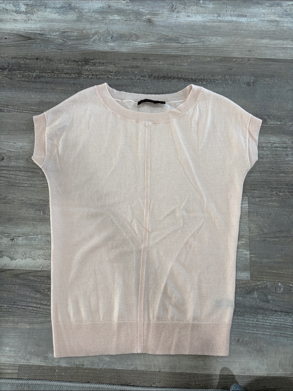 The Limited Light Pink Short Sleeve Knit Top